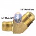 Fitting 1/4" MPT x 3/8" flare